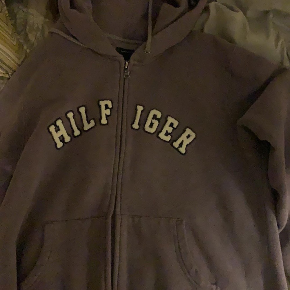 Tommy Hilfiger zip up hooded sweatshirt
